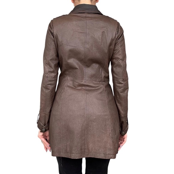 Pepe Jeans leather trench coat - Picture 3 of 3